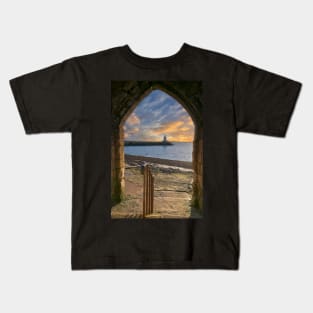 Hartlepool Pier and Lighthouse from Sandwell Gate Kids T-Shirt